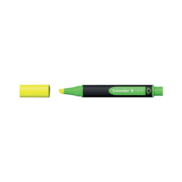 10 Stück Schneider Textmarker Link-It, 461467, gelb, 1-4mm Keilspitze 4004675122377 Schneider