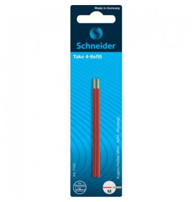 Kugelschreibermine Take 4 474484, rot, 0,7mm, Standardmine