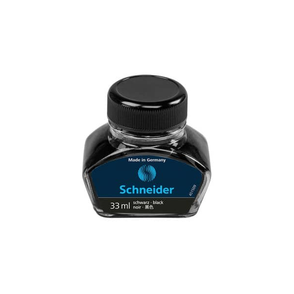 Tintenglas, 30 ml, Tinte schwarz