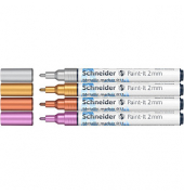 Metallicmarker 011 PI 2 mm Set 1 4er Etui, farbig sortiert