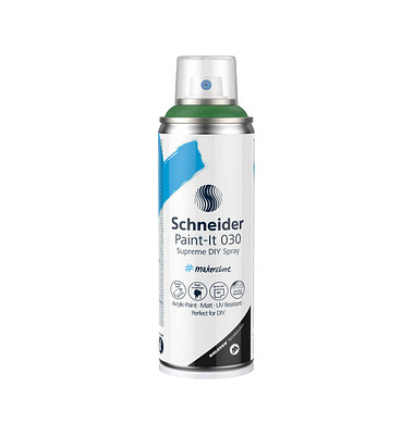 Schneider Paint-It 030 Supreme DIY Acrylspray Sprühfarbe grün