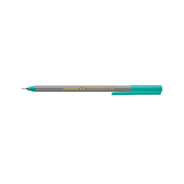 5 Stück Edding Fineliner 55 fine, 455014, schwarz-weiss gestreift (Schreibfarbe: türkis), 0,3mm 4004764009404 Edding
