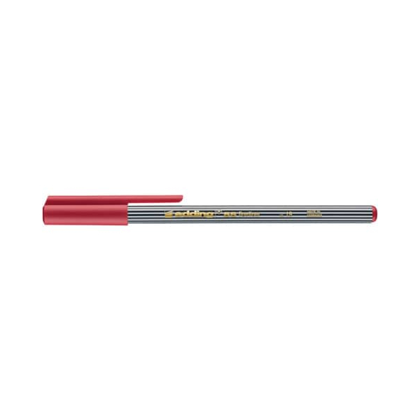 5 Stück Edding Fineliner 55 fine, 455019, schwarz-weiss gestreift (Schreibfarbe: camin), 0,3mm 4004764009459 Edding