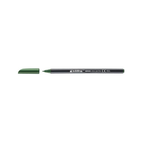 10 Stück Edding Faserschreiber Colorpen olivgr 4004764033942 Edding