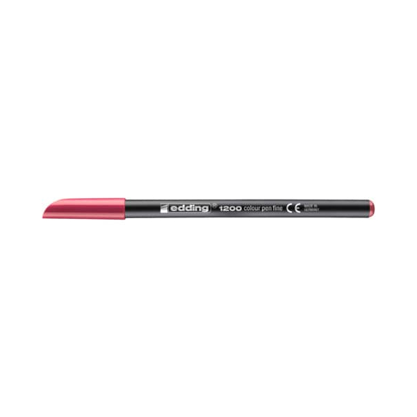 5 x Edding Fasermaler edding 1200 colourpen 1mm carmin