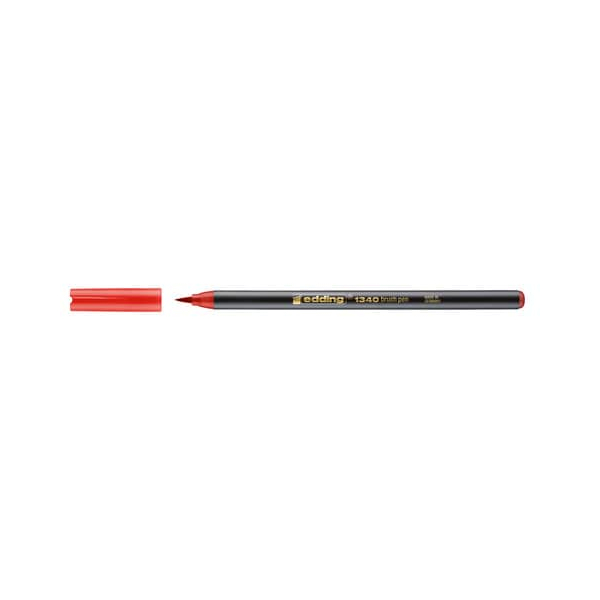 10 x Edding Pinselmaler edding 1340 Brushpen Strichstärke variabel rot