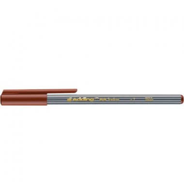 Fineliner 55 fine, 55-007, schwarz-weiss gestreift (Schreibfarbe: braun), 0,3mm
