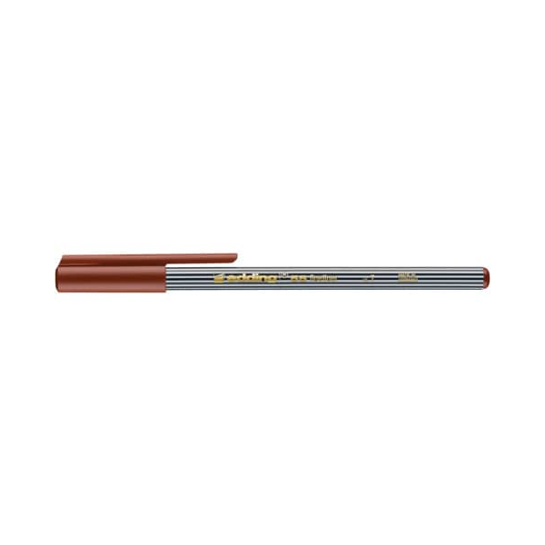 10 Stück Edding Fineliner 55 fine, 55-007, schwarz-weiss gestreift (Schreibfarbe: braun), 0,3mm 4004764338740 Edding