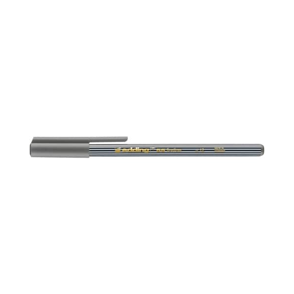 10 Stück Edding Fineliner 55 fine, 55-012, schwarz-weiss gestreift (Schreibfarbe: grau), 0,3mm 4004764338795 Edding
