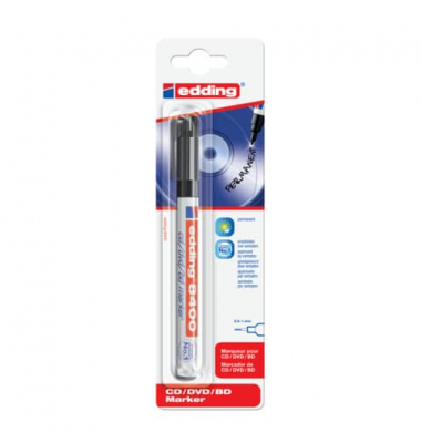 CD-Marker 8400, 8400-1-1001, 1er-Blister, schwarz, 0,5-1mm Rundspitze