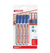 Permanentmarker Permanentmarker, 3000-4-1003, Packung, blau, 1,5-3mm Rundspitze