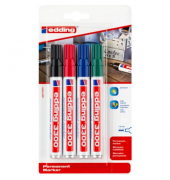 Permanentmarker, 3300-4-1999, Packung, 4-farbig sortiert, 1-5mm Keilspitze