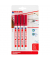Permanentmarker Permanentmarker, 400-4-1002, Packung, rot, 1mm Rundspitze
