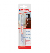 Lackmarker Glanzlack-Marker, 751-1-1054, Blister, silber, 1-2mm Rundspitze