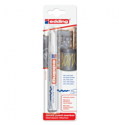 Lackmarker Industrie Blister, 750-1-3049, Blister, weiß, 2-4mm Rundspitze