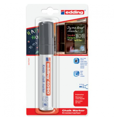 Windowmarker Kreidemarker, 4090-1-1001, Blister, schwarz, 4-15mm Keilspitze
