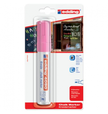 Windowmarker Kreidemarker, 4090-1-1069, Blister, neonrosa, 4-15mm Keilspitze