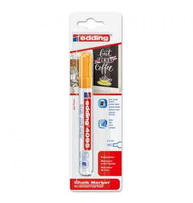 Windowmarker Kreidemarker, 4095-1-1066, Blister, neonorange, 2-3mm Rundspitze