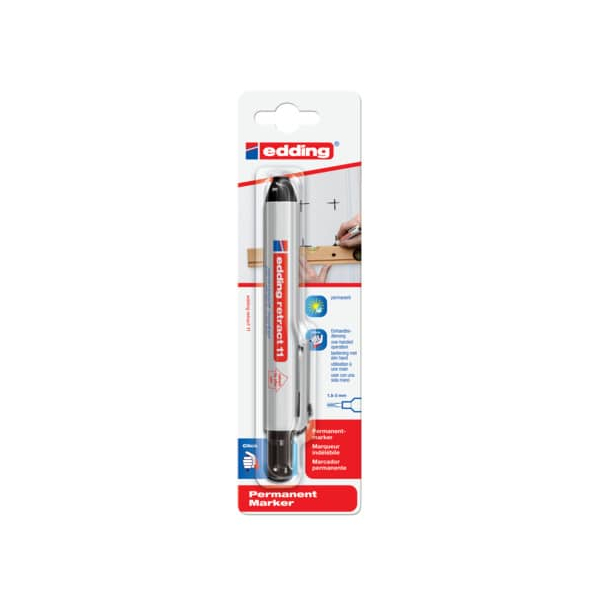 5 x Edding Permanentmarker retract edding 11 Organisieren und Beschrif