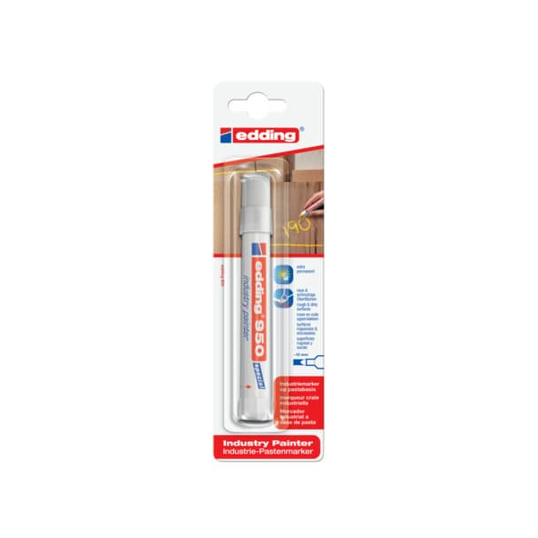 5 Stück Edding Industriemarker 1ST DIY weiß 4004764895069 Edding