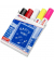 Windowmarker-Set Kreidemarker, 4090-999, Pack, schwarz/rot/weiß/neongelb/neonrosa, 4-15mm Keilspitze