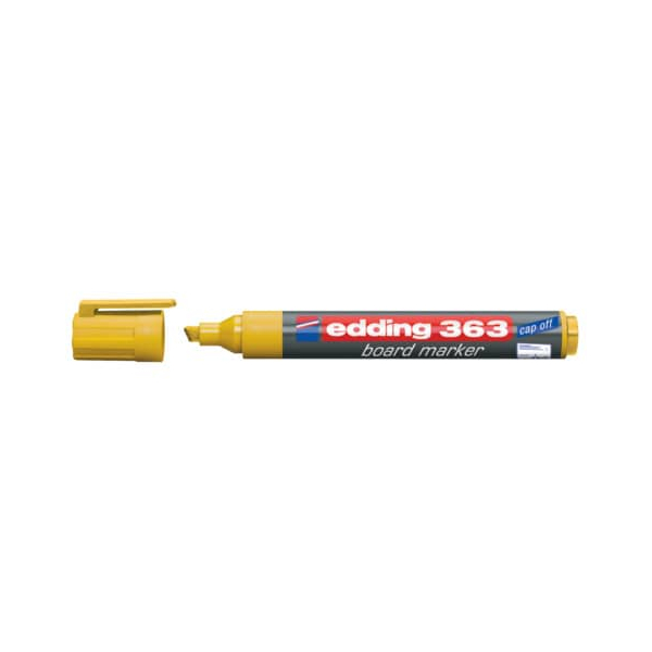 10 Stück Edding Boardmarker 363, 4-363005, gelb, 1-5mm Keilspitze 4004764924707 Edding