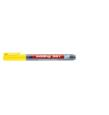 Boardmarker 361, 4-361005, Stift, gelb, 1mm Rundspitze