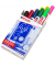 Windowmarker 4095-999, Pack, blau/grün/schwarz/rot/hellgrün/neongelb/neonorange/neonrosa/2x weiß, 2-3mm Rundspitze
