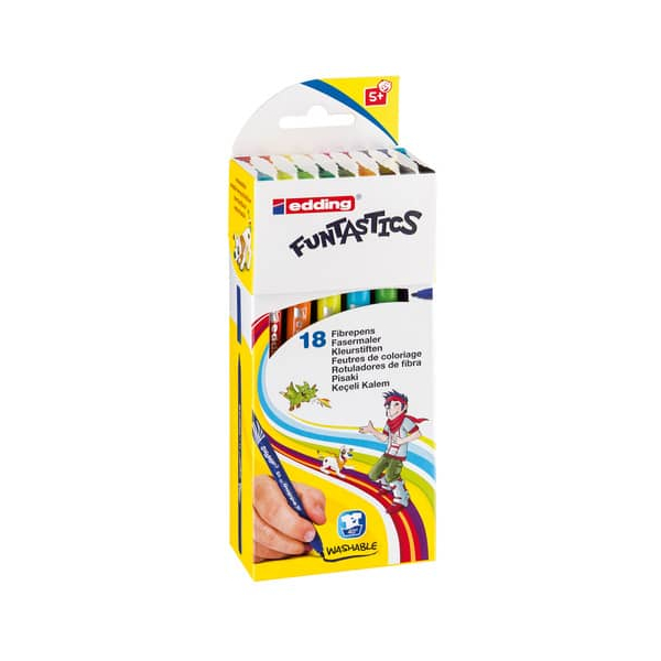 Edding Fasermaler edding 15 Funtastic ca. 1 mm VE=18 Farben