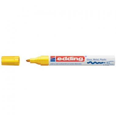 Lackmarker Glanzlack-Marker, 750CR-005, Stift, gelb, 2-4mm Rundspitze