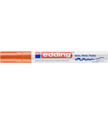 Lackmarker Glanzlack-Marker, 750CR-006, Stift, orange, 2-4mm Rundspitze