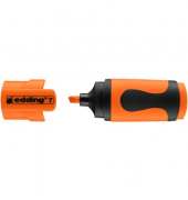 Textmarker 7 mini highlighter, 4-7-10066, Set (Polybeutel 10 #), neonorange, 1-3mm Keilspitze