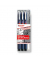 Fineliner-Set 1800 profipen, 1800-2185-4, schwarz+ silber (Schreibfarbe: 2-farbig sortiert), 0,25+0,5+0,7mm+0,7mm