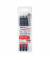 Fineliner-Set 1800 profipen, 1800-2185-4, schwarz+ silber (Schreibfarbe: 2-farbig sortiert), 0,25+0,5+0,7mm+0,7mm