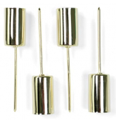 Adventskerzenhalter Stabkerze gold