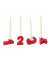 Adventskerzenhalter 17189 Zahl 1-4 rot 