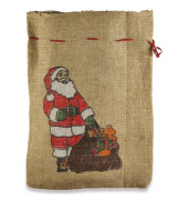 Weihn.Jutesack  natur m. Weihnachtsmann