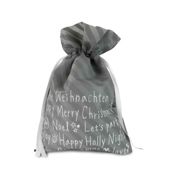 4004942196353 - Weihnachtssack mit Text - 30 x 45 cm grau Weihnachtssack 40049421963 4004942196353 - Weihnachtssack mit Text - 30 x 45 cm grau Weihnachtssack 40049421963