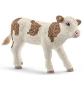 Spielzeugfigur Fleckvieh Kalb