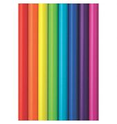 Geschenkpapier 33K03 656129, einfarbig, 70cm x 2m, 8 Farben sortiert