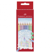 FABER-CASTELL Colour Pencils Pastel Buntstifte farbsortiert