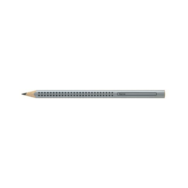 4005401119203 - Bleistift Jumbo GRIP 111920 Härte HB silbergrau 4005401119203 Faber-Castell