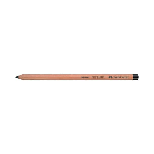 6 Stück Faber-Castell Pastellfarbstift PITT PASTELL, 112299, schwarz, rund 4005401122999 Faber-Castell