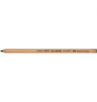 Künstlerstift Oil Base soft, 112602, schwarz, sechskant