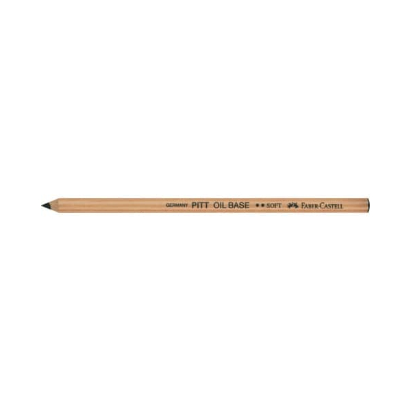 6 Stück Faber-Castell Künstlerstift Oil Base soft, 112602, schwarz, sechskant 4005401126027 Faber-Castell