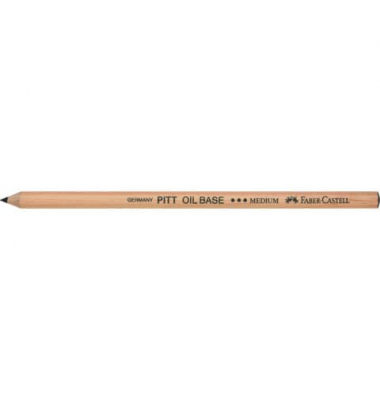 K&uuml;nstlerstift Oil Base medium, 112603, schwarz, sechskant
