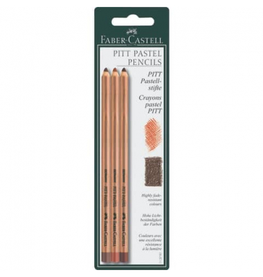 Reisskohlenstift-Set PITT Farbstift, 112797, 3x farbig sortiert, k.A., k.A.