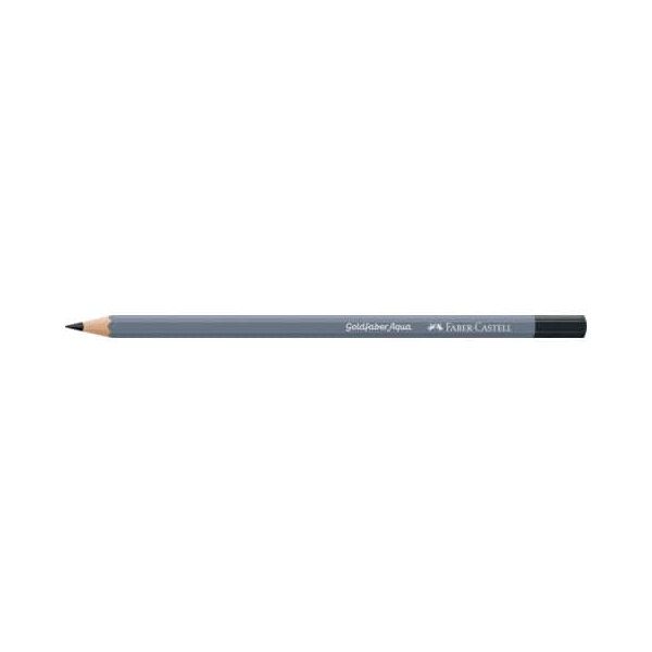 12 Stück Faber-Castell Aquarellstift Goldfaber Aqua, 114699, schwarz, sechskant 4005401146995 Faber-Castell