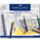 Farbstifte-Set Goldfaber permanent, 114748, farbig sortiert, rund, Etui  Metall