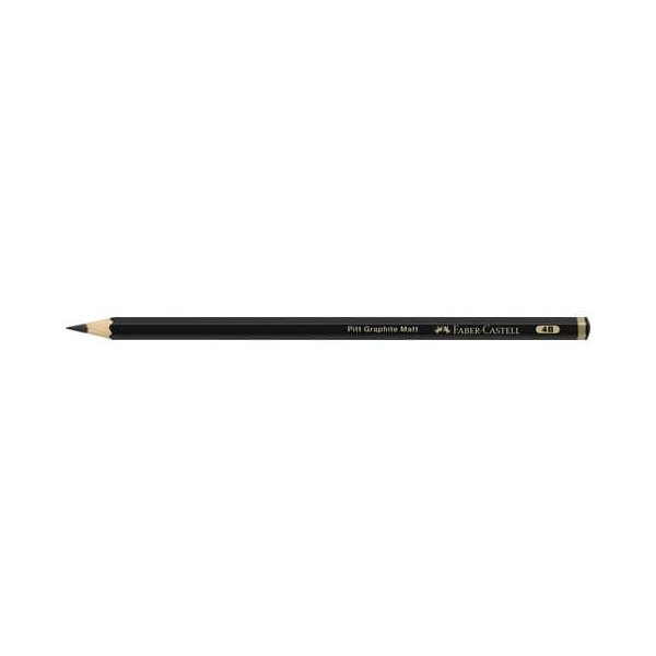 12 Stück Faber-Castell Bleistift Pitt Graphite Matt, 115204, Härte 4B, schwarz 4005401152040 Faber-Castell